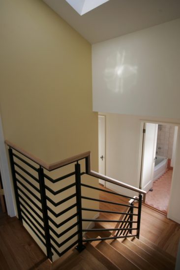 Staircase in new second story addition